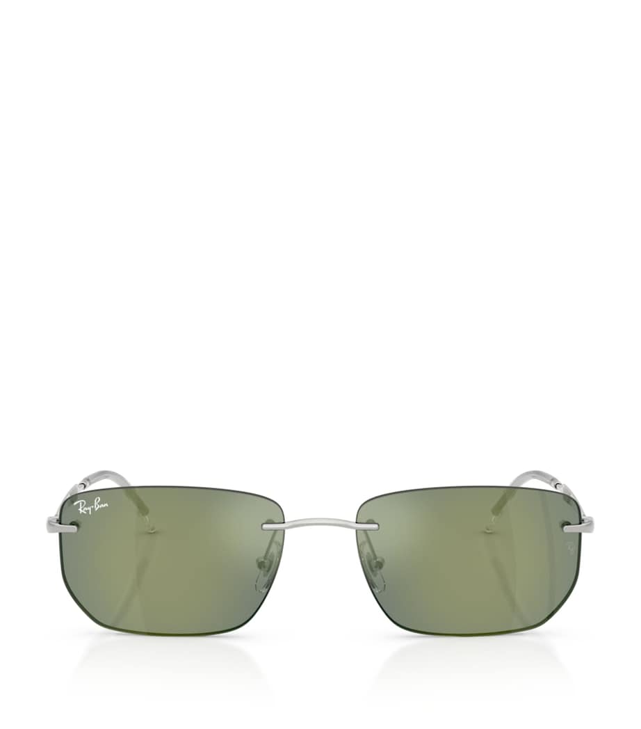 Ray-Ban RB3768 Irregular Sunglasses Silver Image 1