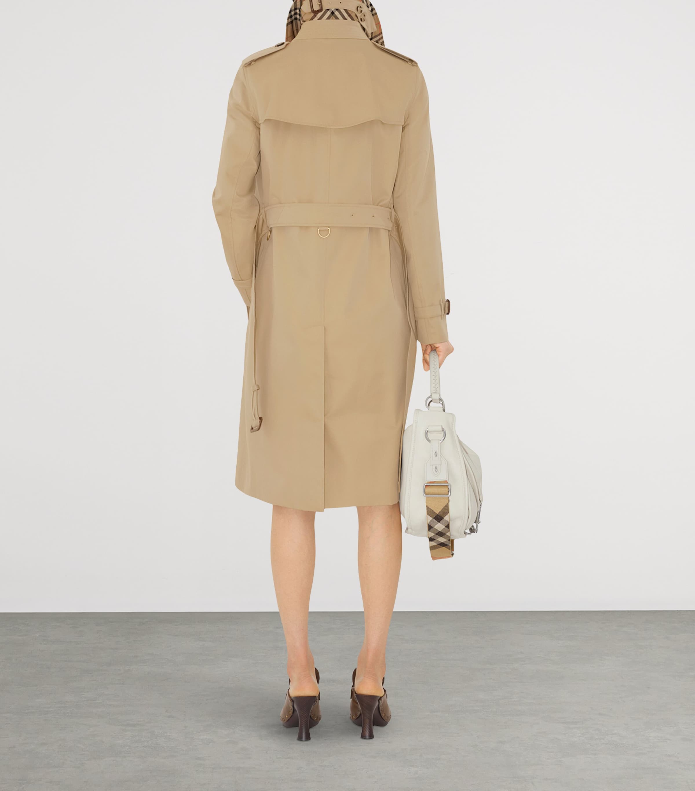 Gabardine Long Kensington Heritage Trench Coat HONEY Image 4