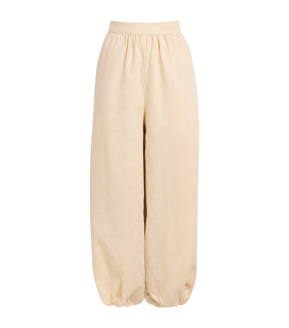 Simkhai Womens Linen-Hemp Selah Ballon Trousers Sand Image 1