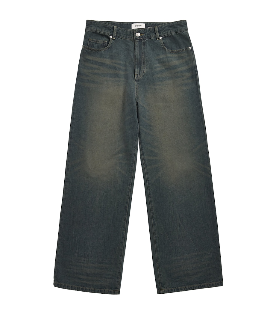 System Mens Wide-Leg Jeans Indigo Image 1