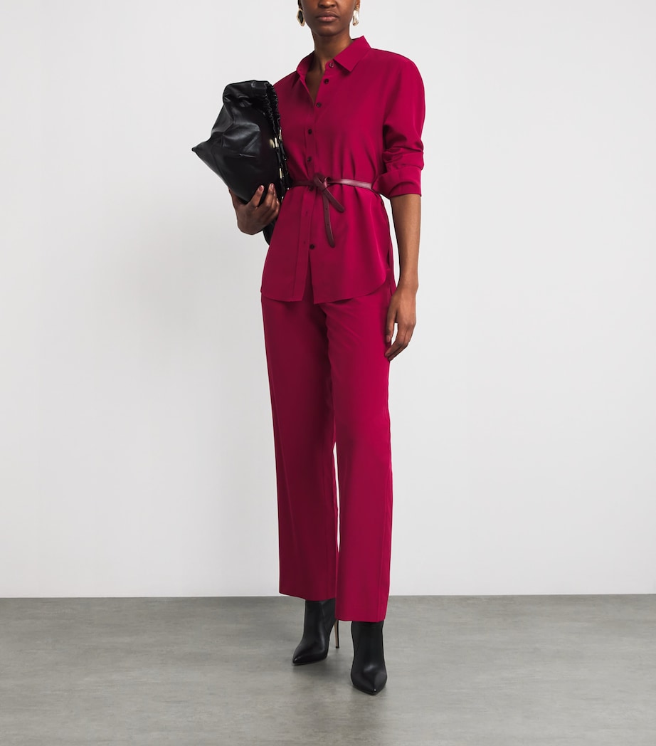 Silk Crepe de Chine Joe Blouse RUBY Image 2