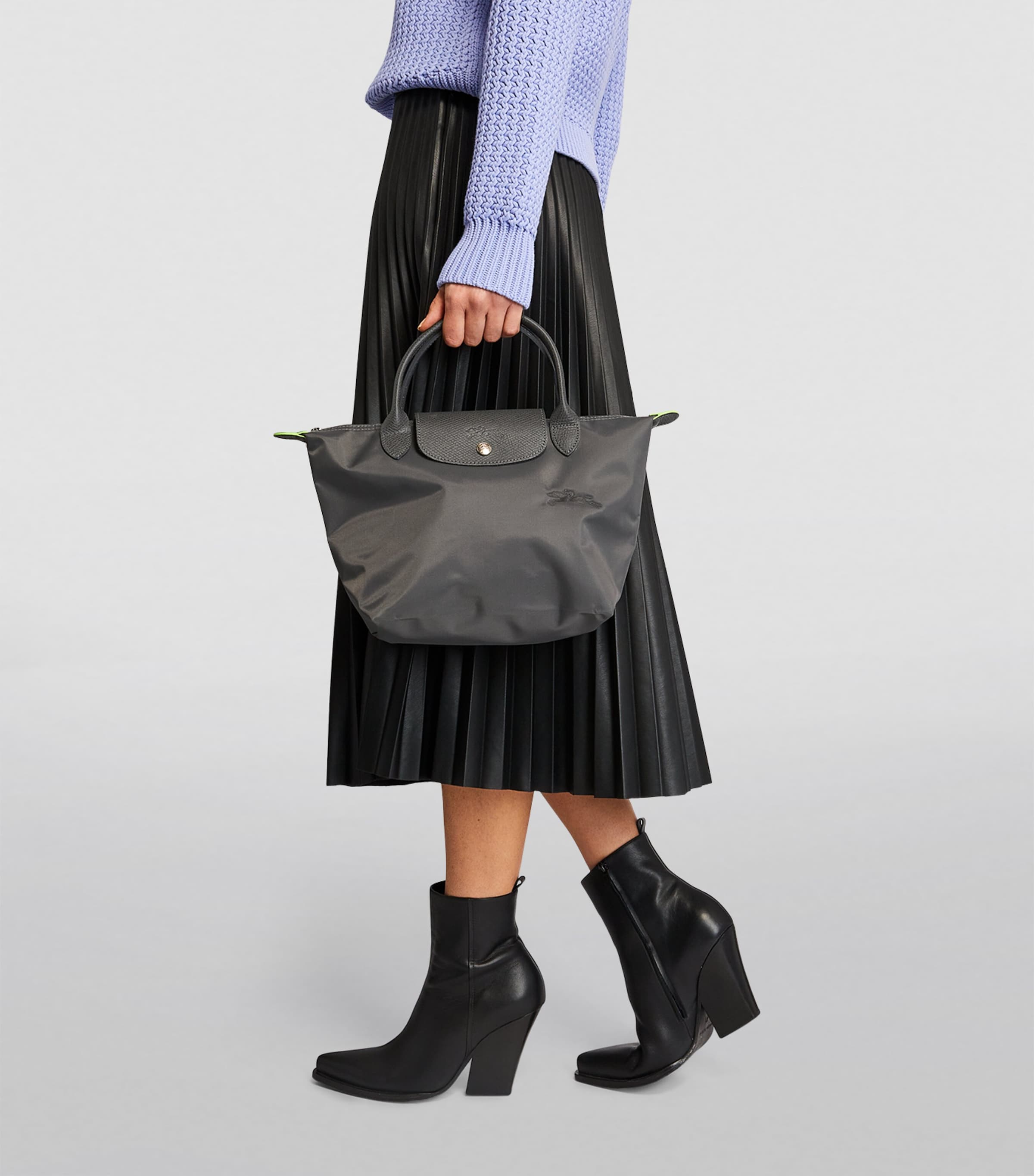 Small Le Pliage Green Handbag P66 GRAPHITE Image 5