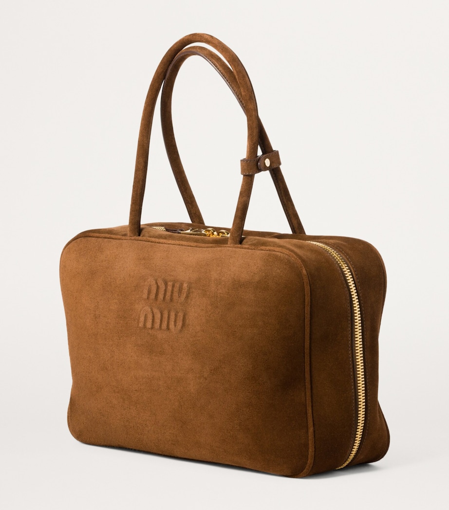 Suede Beau Top-Handle Bag F0324 Image 2