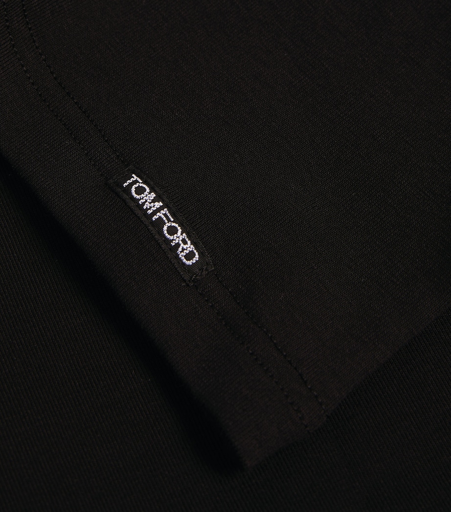 Stretch-Cotton T-Shirt 002 BLACK Image 10