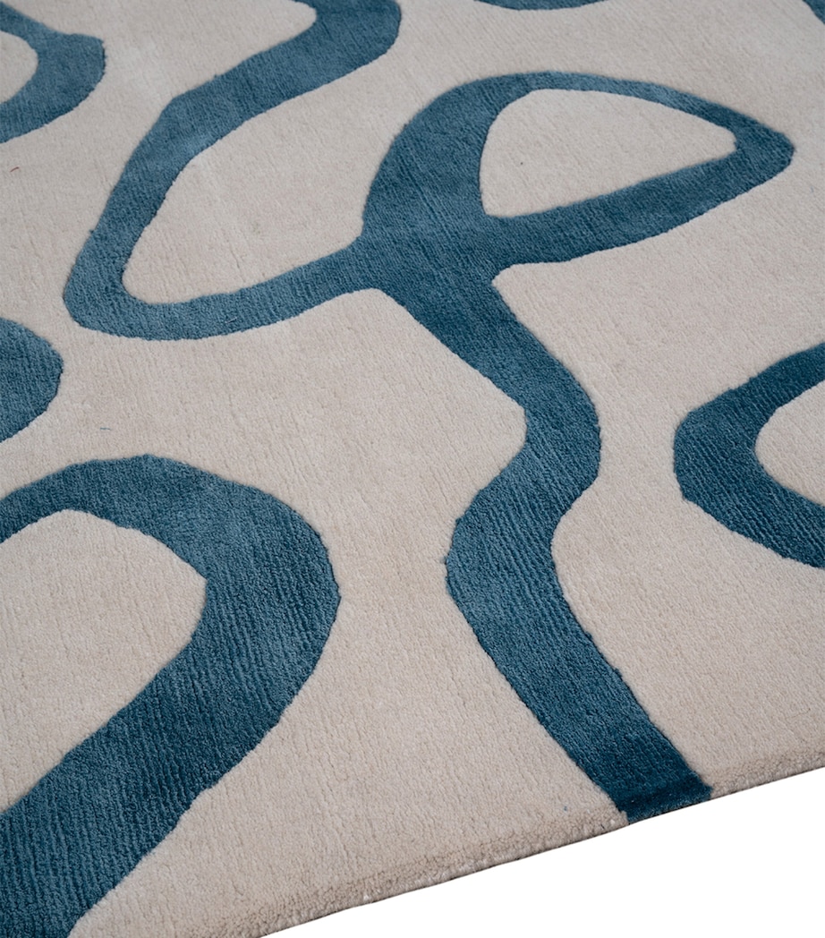 x Ken Fulk Sonic Wave Rug (2.74m x 1.83m) BLUE Image 3