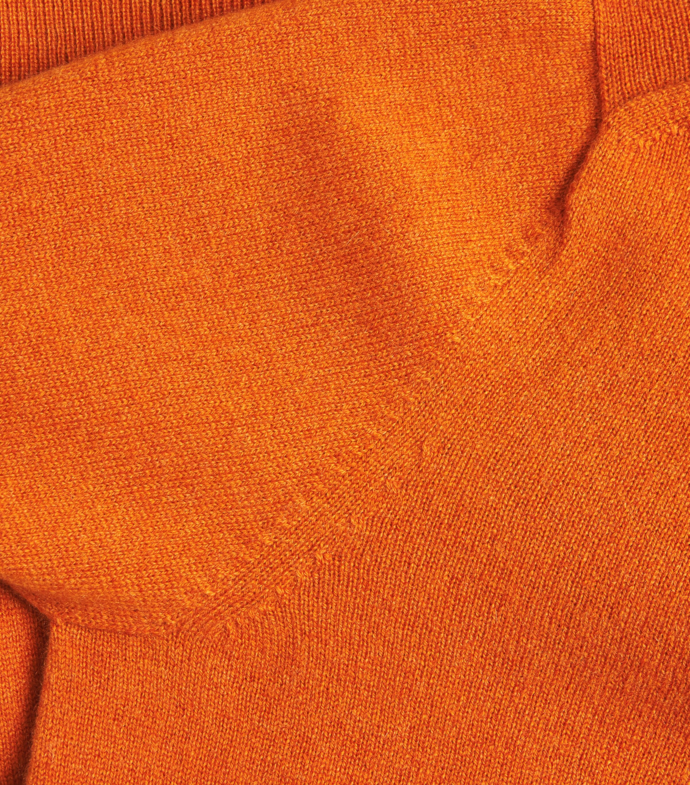 Johnstons Of Elgin Womens Cashmere Round-Neck Cardigan Burnt Orange Image 5