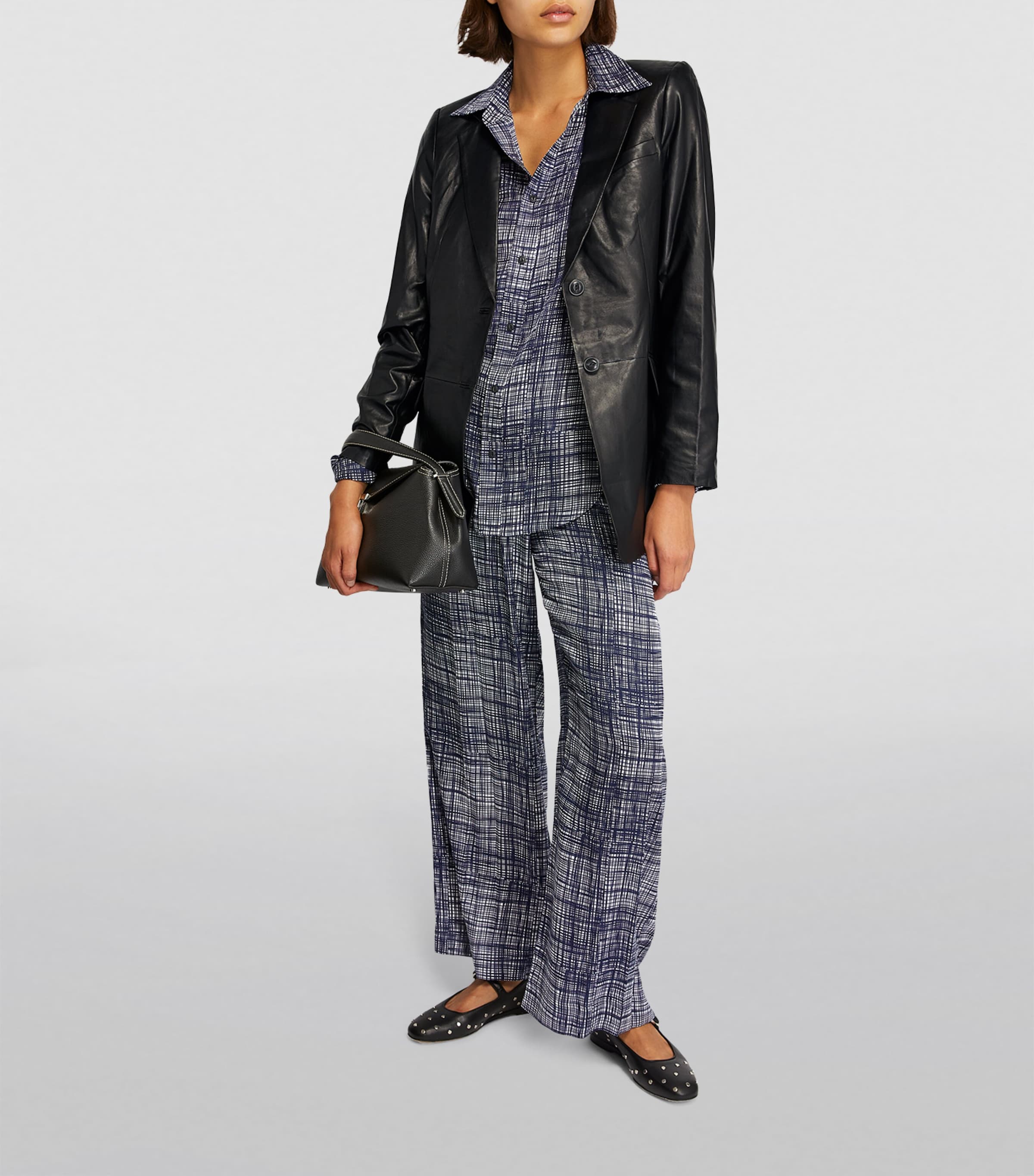 Leather Charles Blazer BLACK Image 2