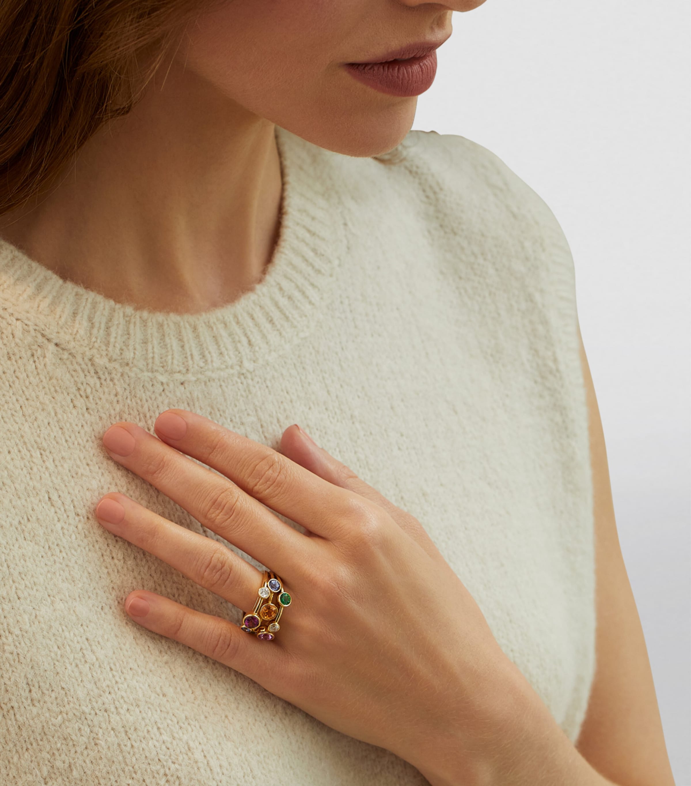 Boodles Yellow Gold, Diamond and Multicoloured Gemstone Raindance