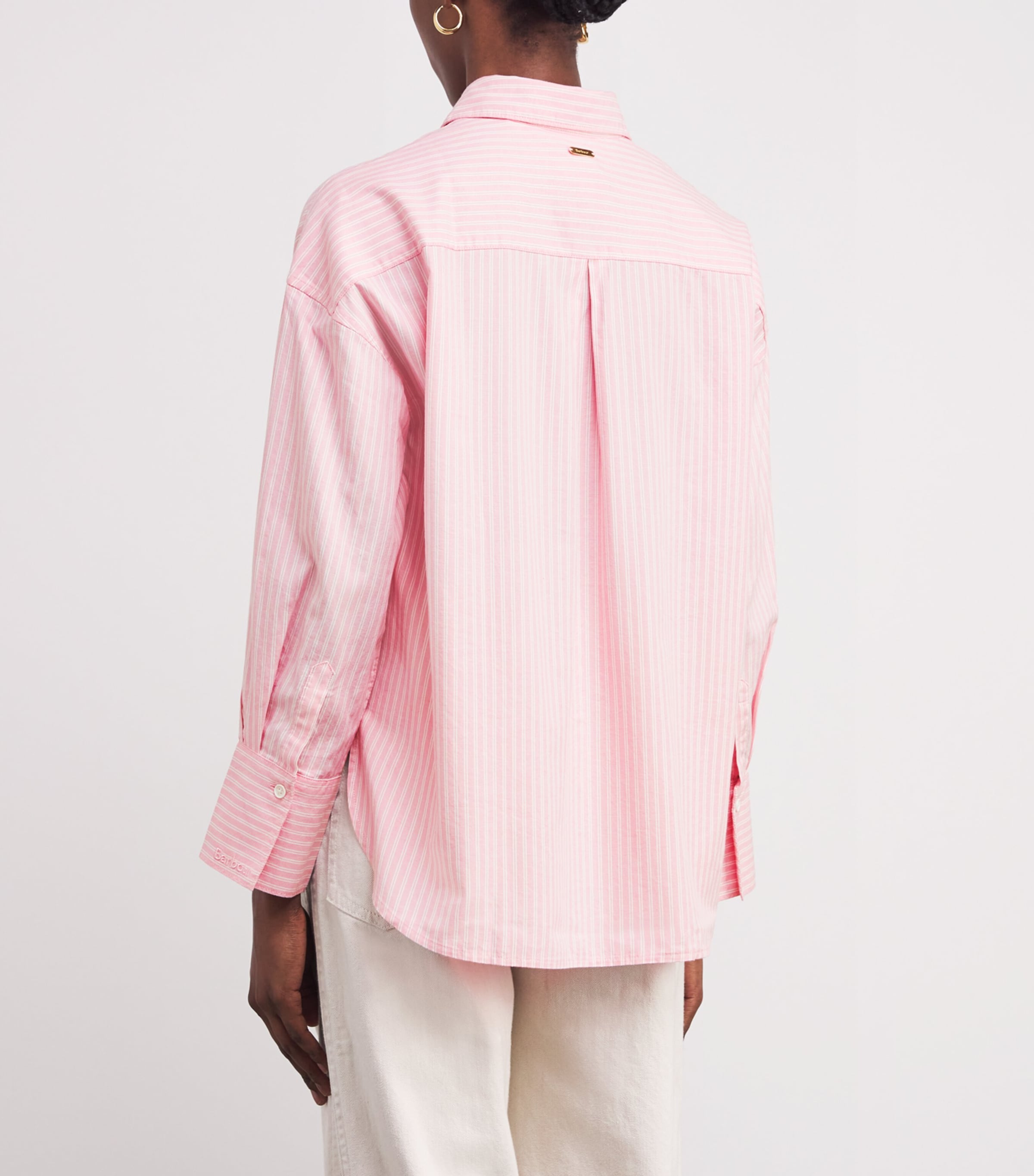 Stretch-Cotton Poplin Stripe Rosie Shirt CHERRY BLOSSOM STRPE Image 4