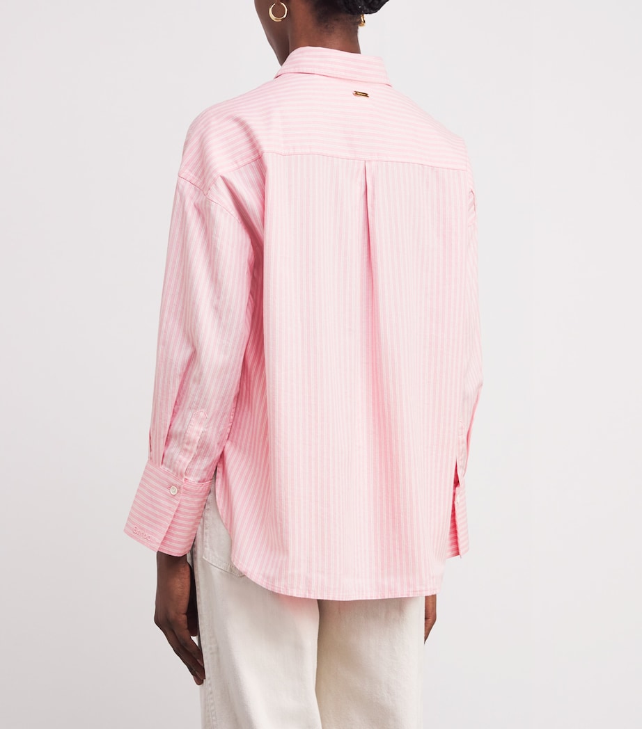 Stretch-Cotton Poplin Stripe Rosie Shirt CHERRY BLOSSOM STRPE Image 4