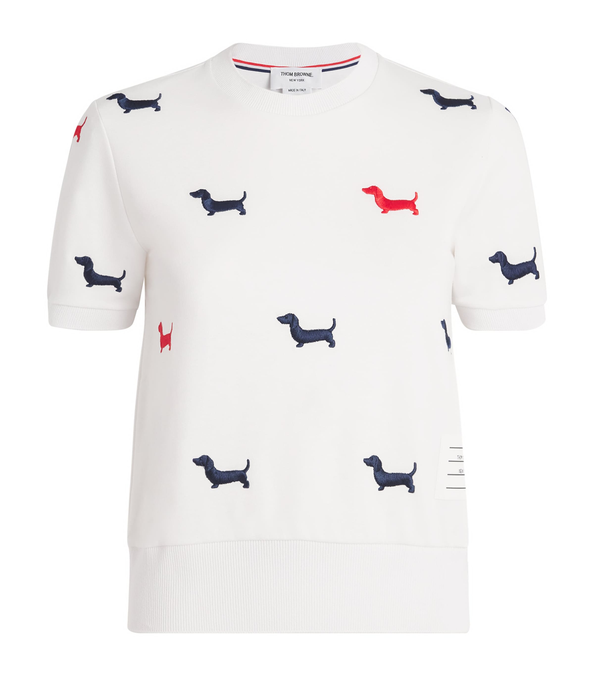 Thom Browne Cotton Milano Short Sleeved T-shirt In White