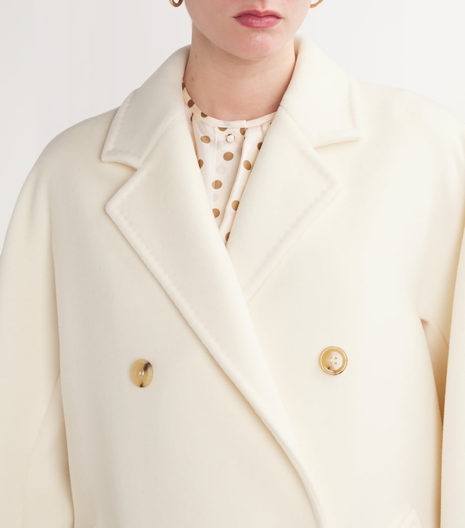 Wool-Cashmere Rebus Coat WHITE Image 6