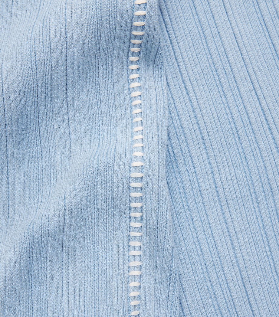 Rag & Bone Womens Ribbed Harper Midi Dress Sky Image 7