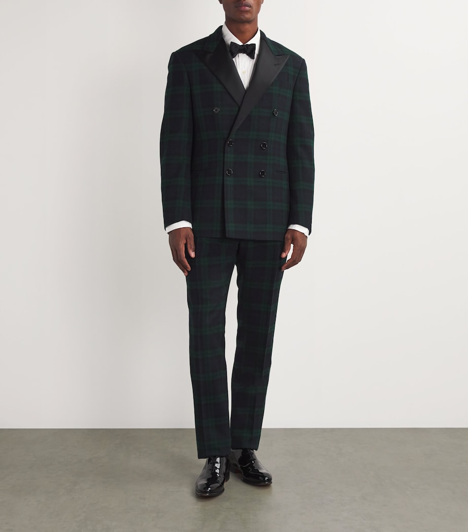 Wool Tartan 2-Piece Suit BLACK Image 2