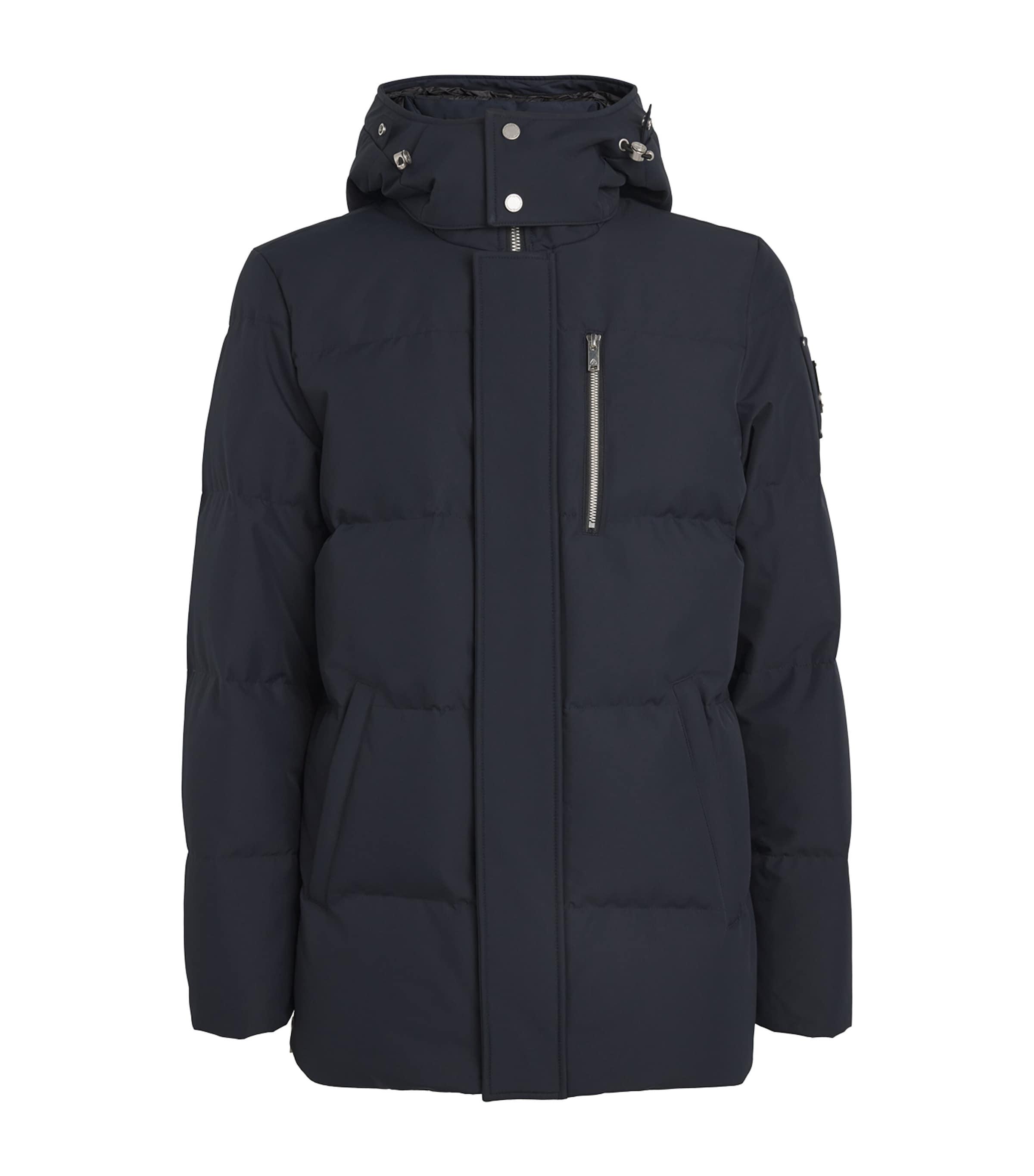 Shop Moose Knuckles Down Cloud Puffer Jacket In Navy