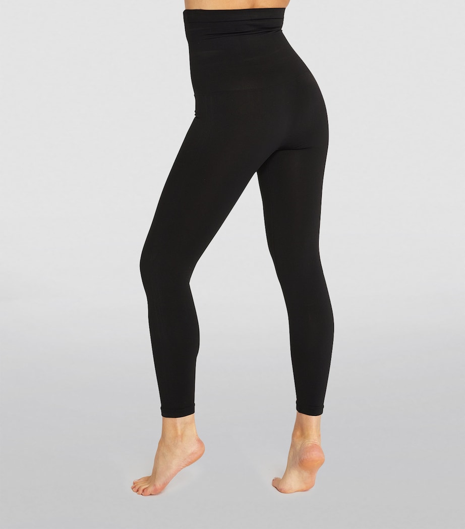 High-Waist Seamless Leggings VERY BLACK Image 3