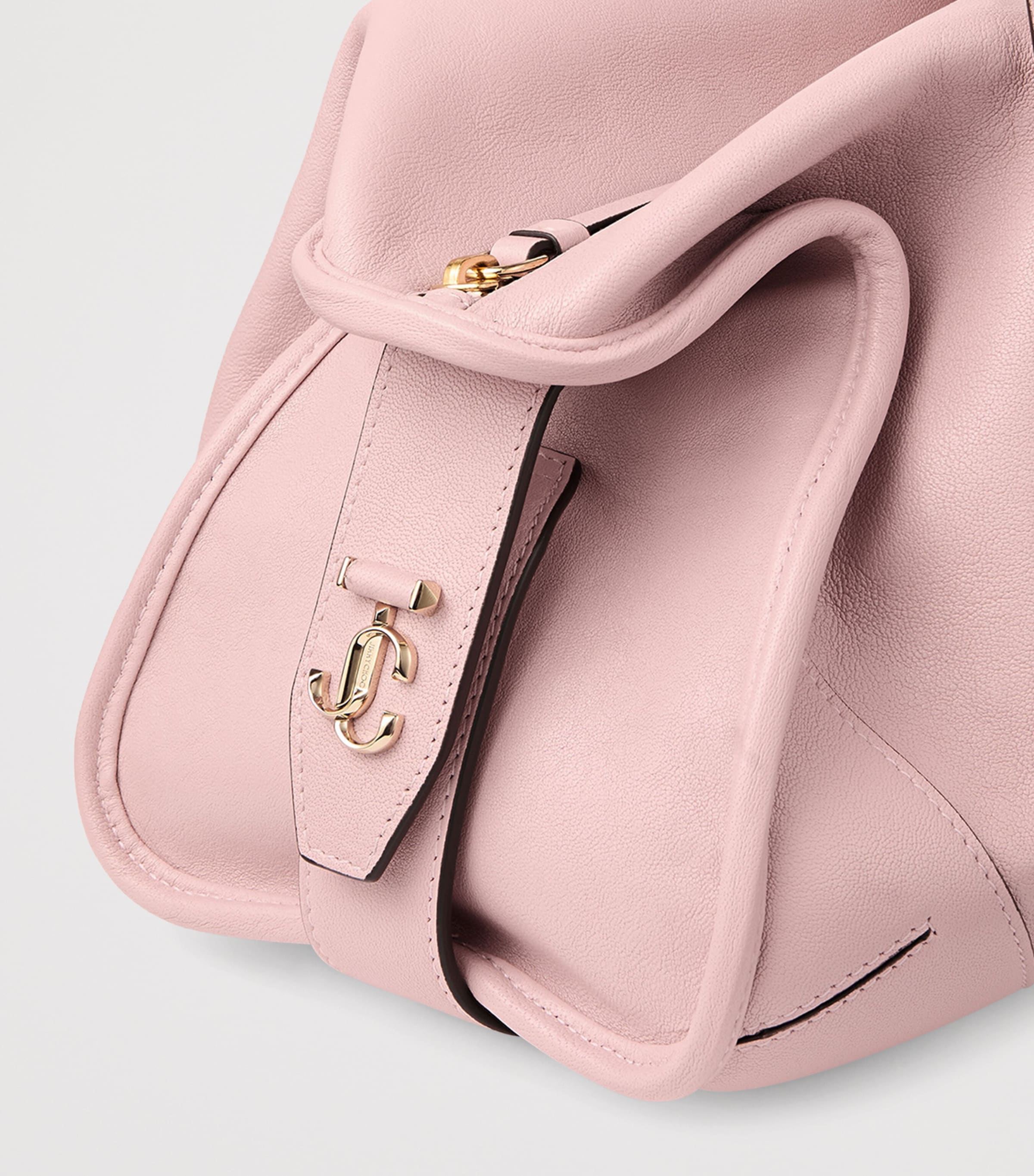 Medium Leather Bar Holdall Bag ROSE/SHINY GOLD Image 5