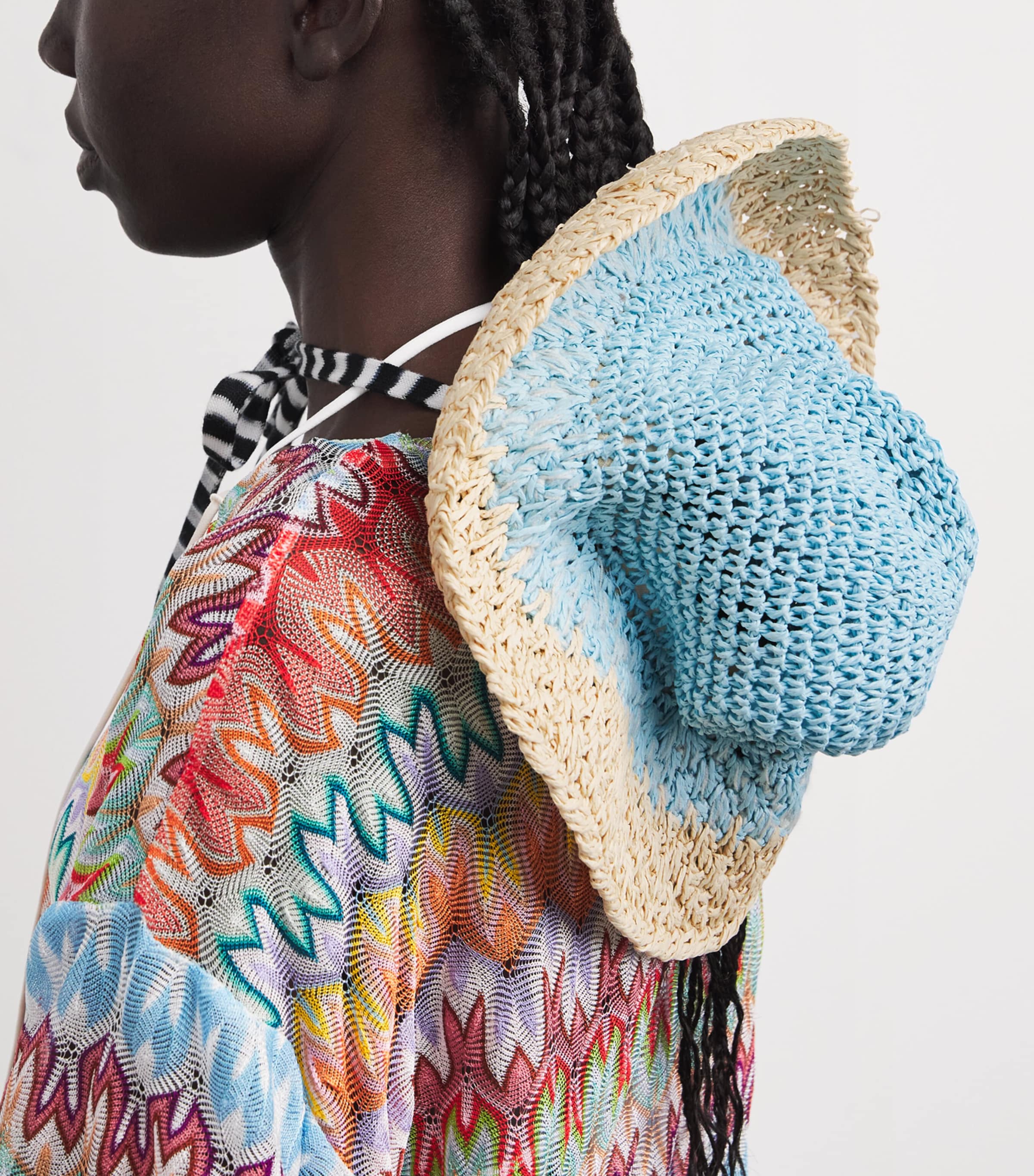 Straw Side Tie  Hat 0001 Image 4