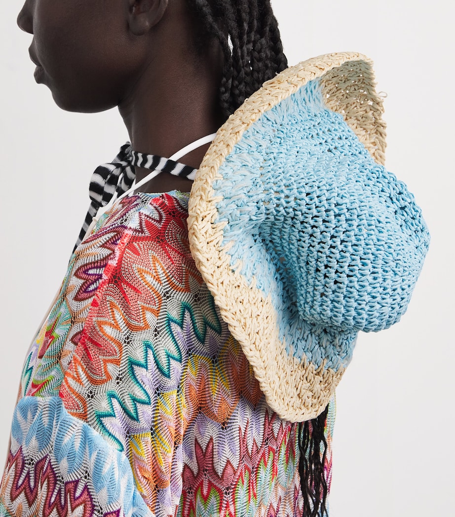 Straw Side Tie Hat 0001 Image 4