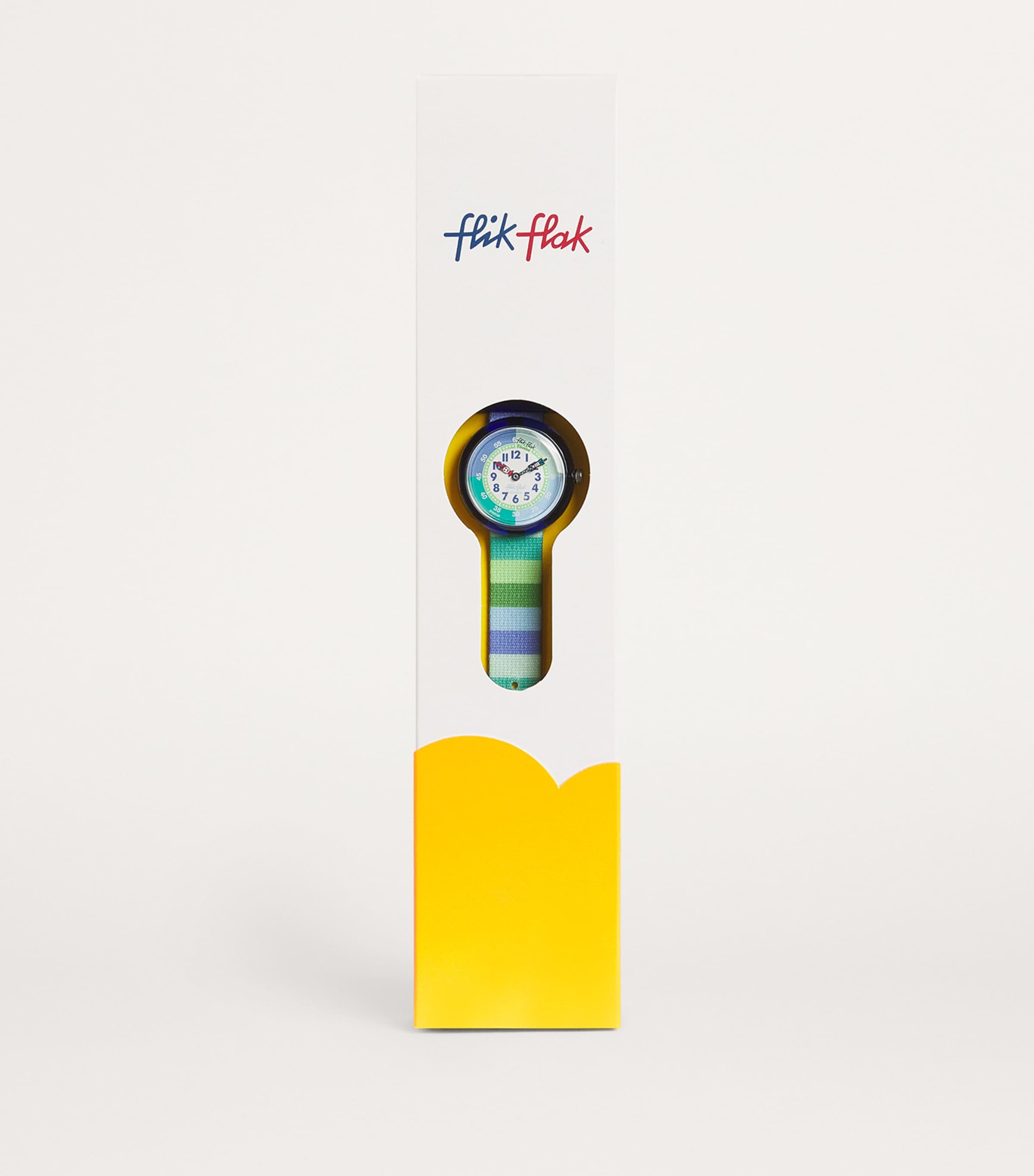 Flik Flak Kids' Stripy Green Watch