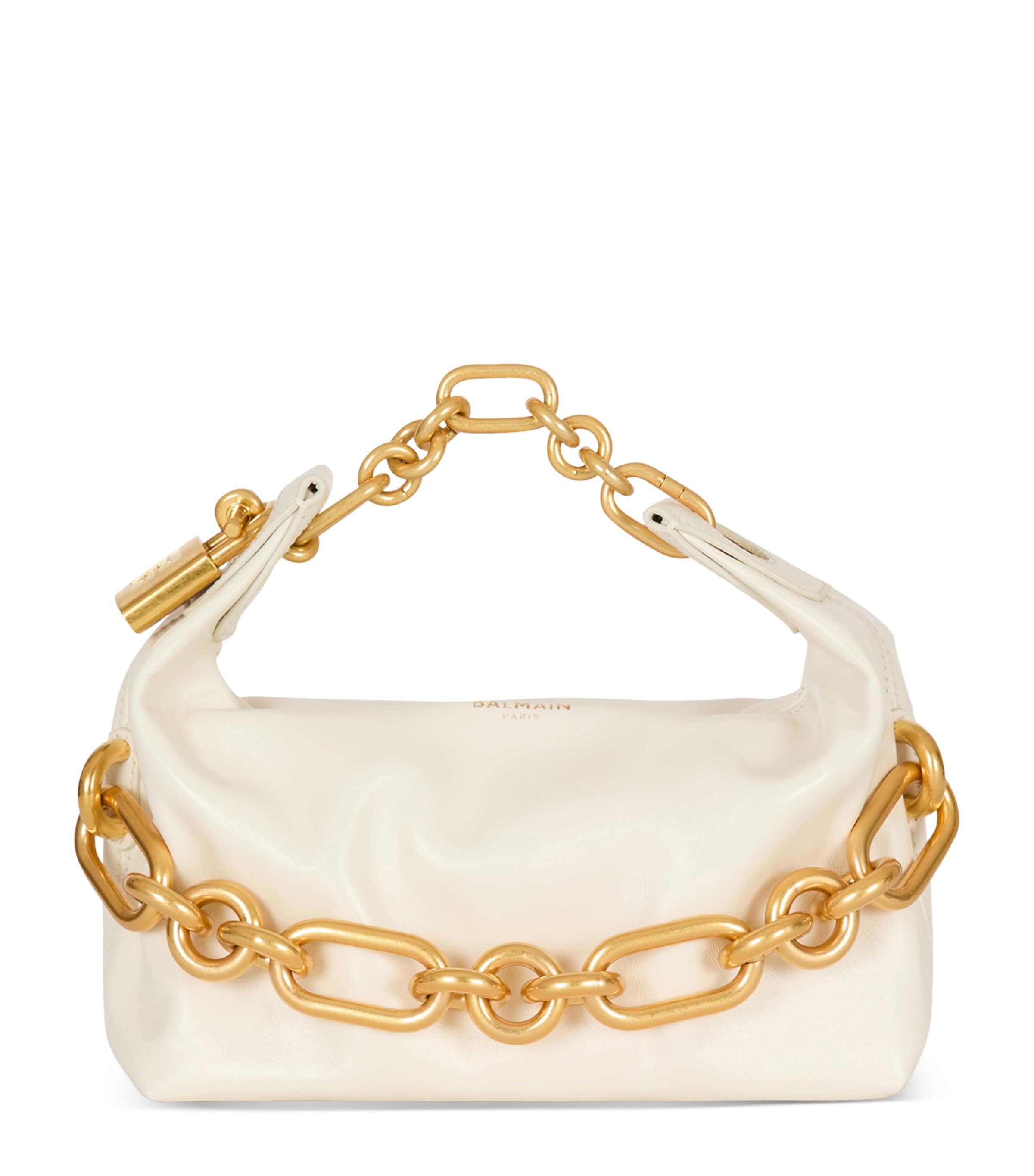 Balmain Mini Leather Sync Shoulder Bag