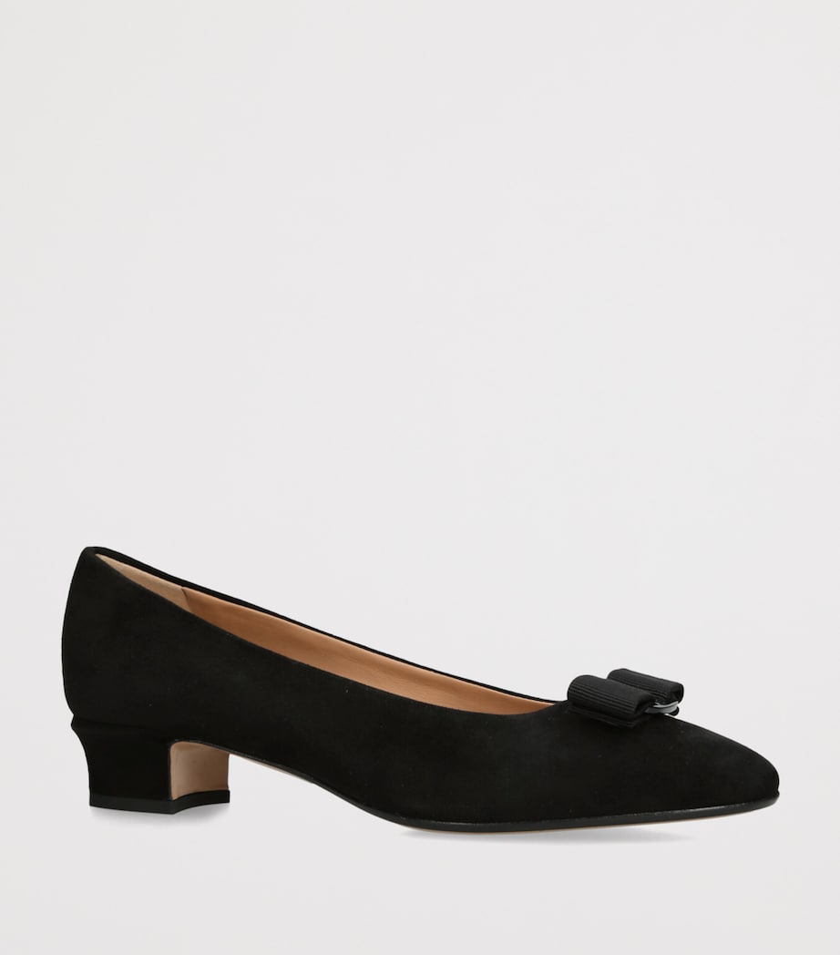Suede Vara Ballet Flats BLACK Image 3