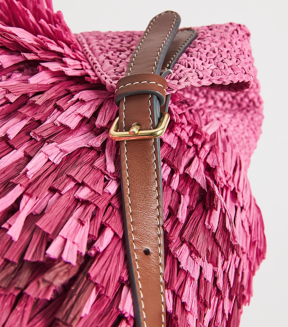 Straw Shag Tote Bag BUBBLEGUM Image 6