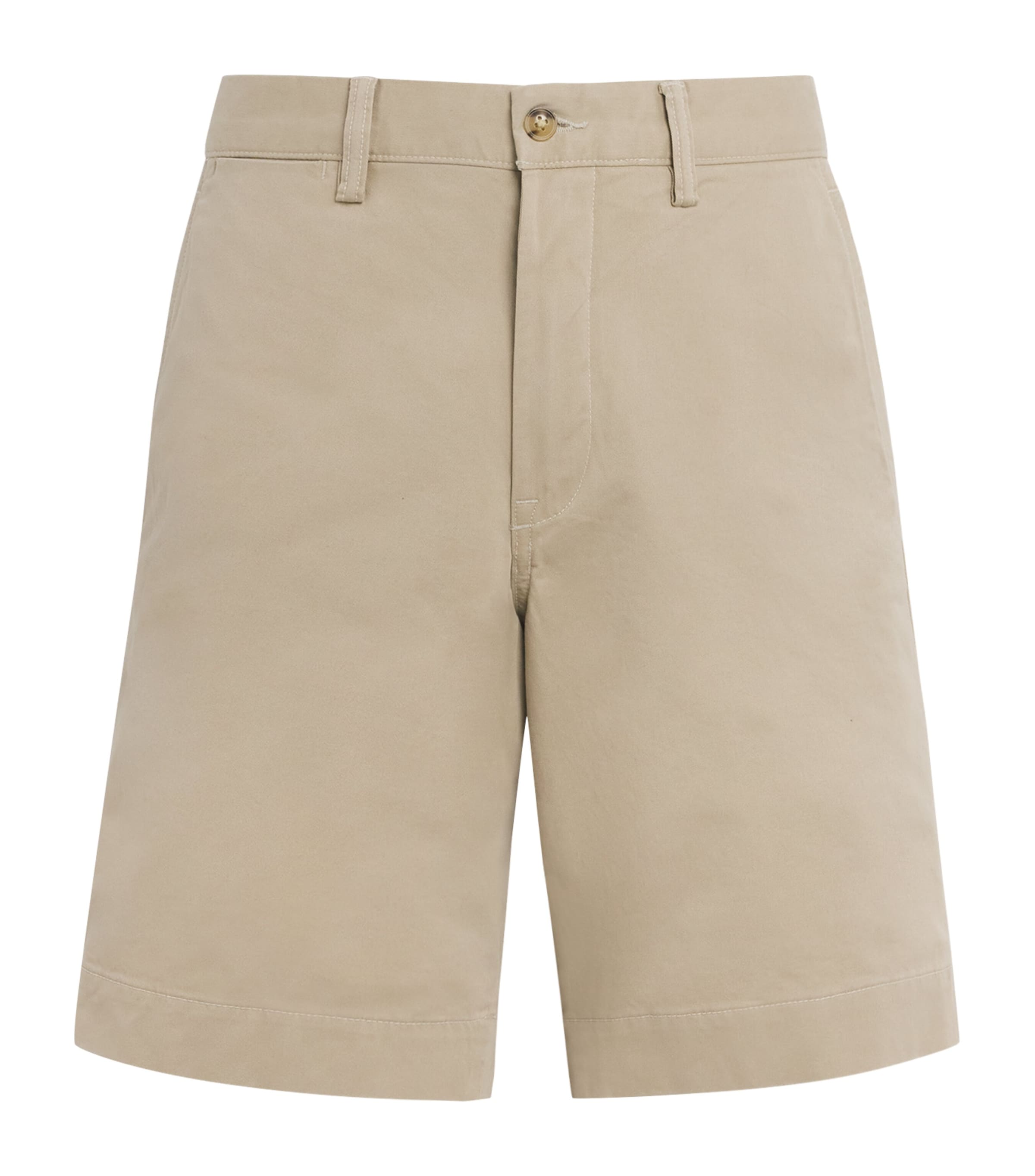 Polo Ralph Lauren Mens Stretch-Cotton Bedford Shorts Khaki Tan Image 1