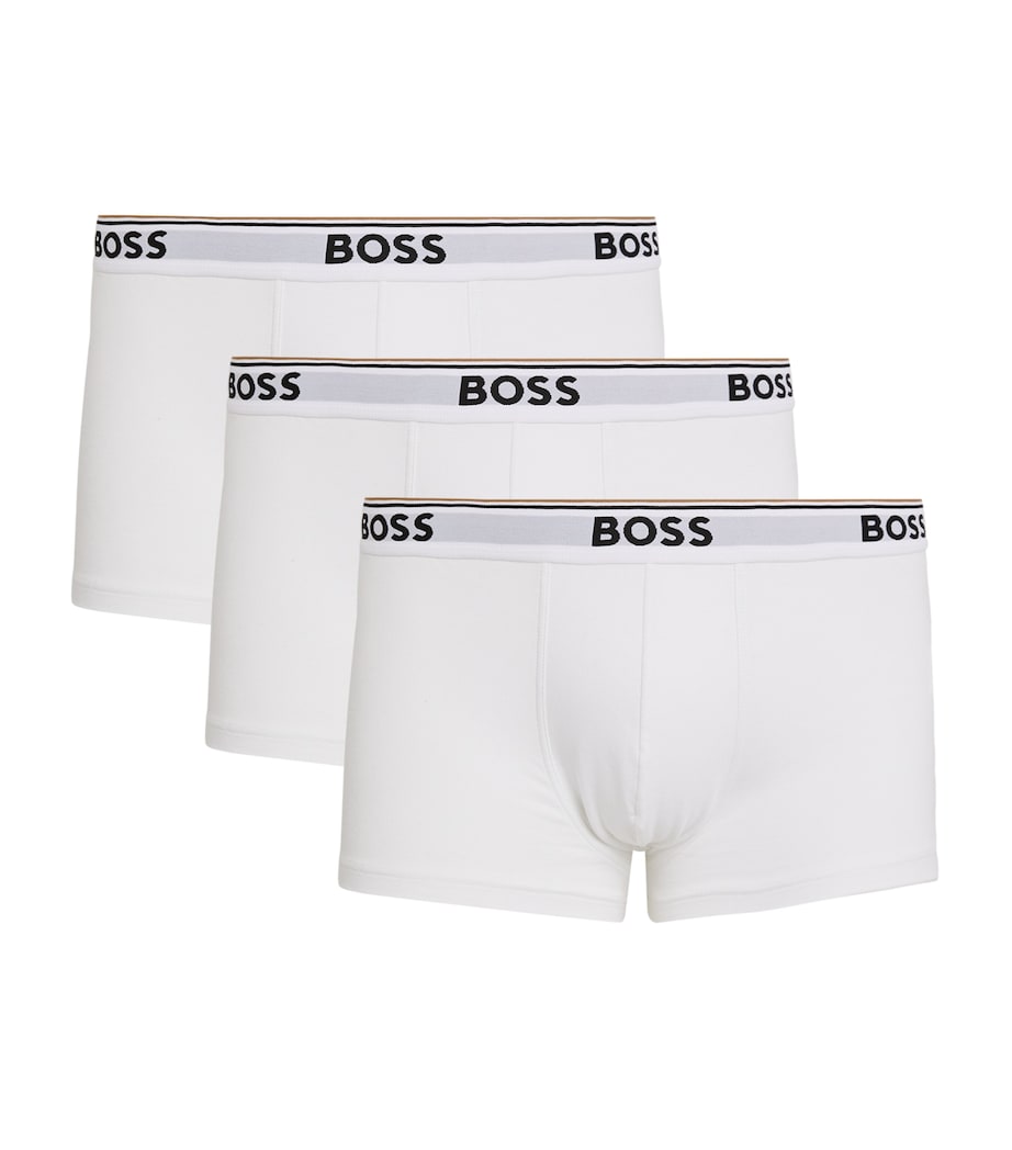 BOSS Mens Stretch-Cotton Power Trunks (Pack of 3) Image 1