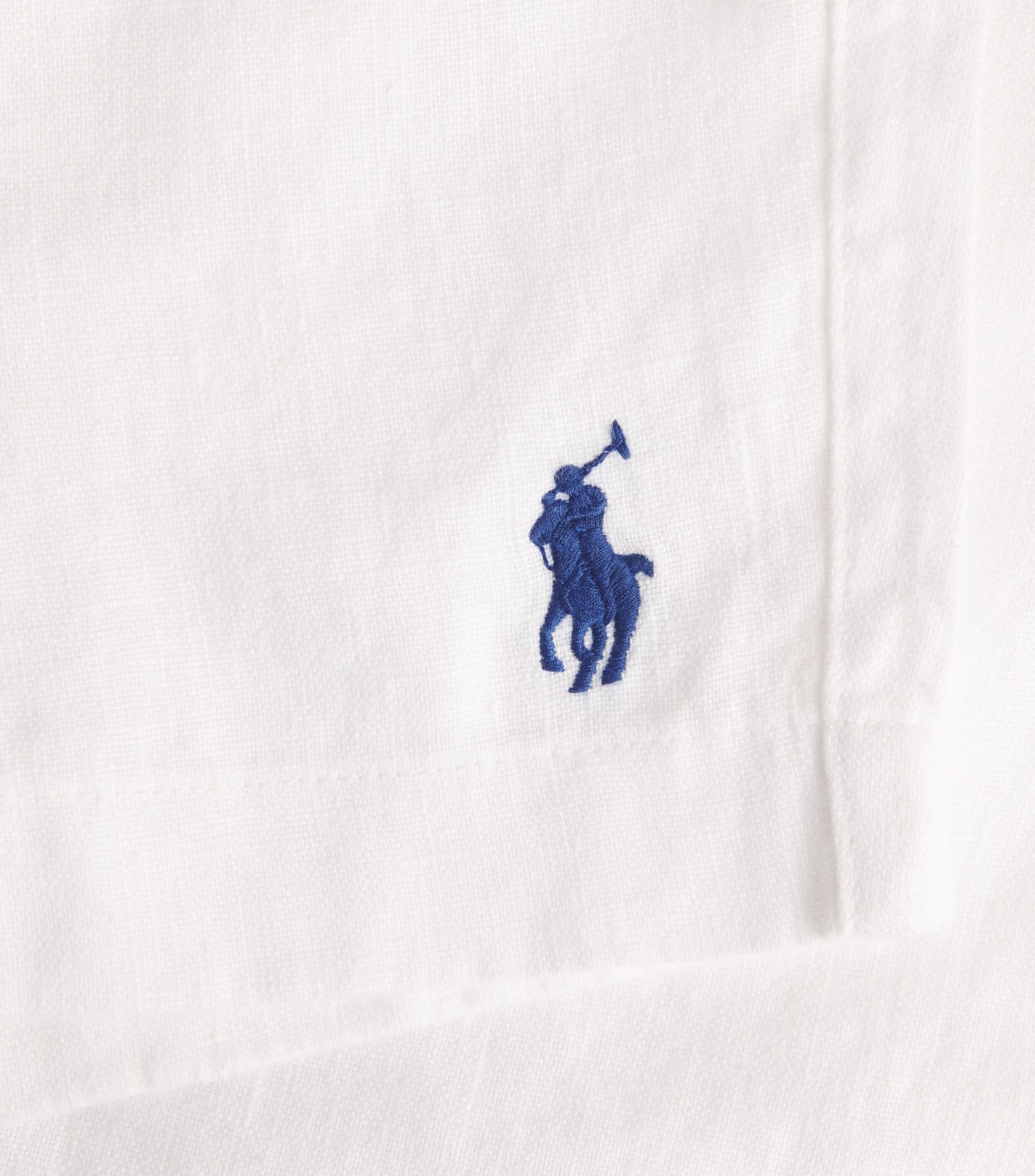Polo Ralph Lauren Mens Linen Prepster Shorts White Image 6