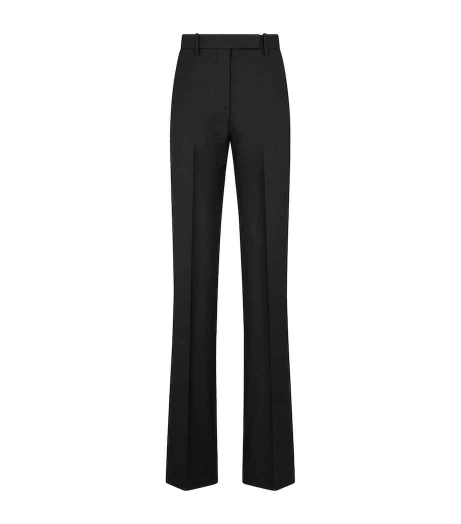 TOM FORD Womens Wool-Silk Tailored Trousers Naa Image 1