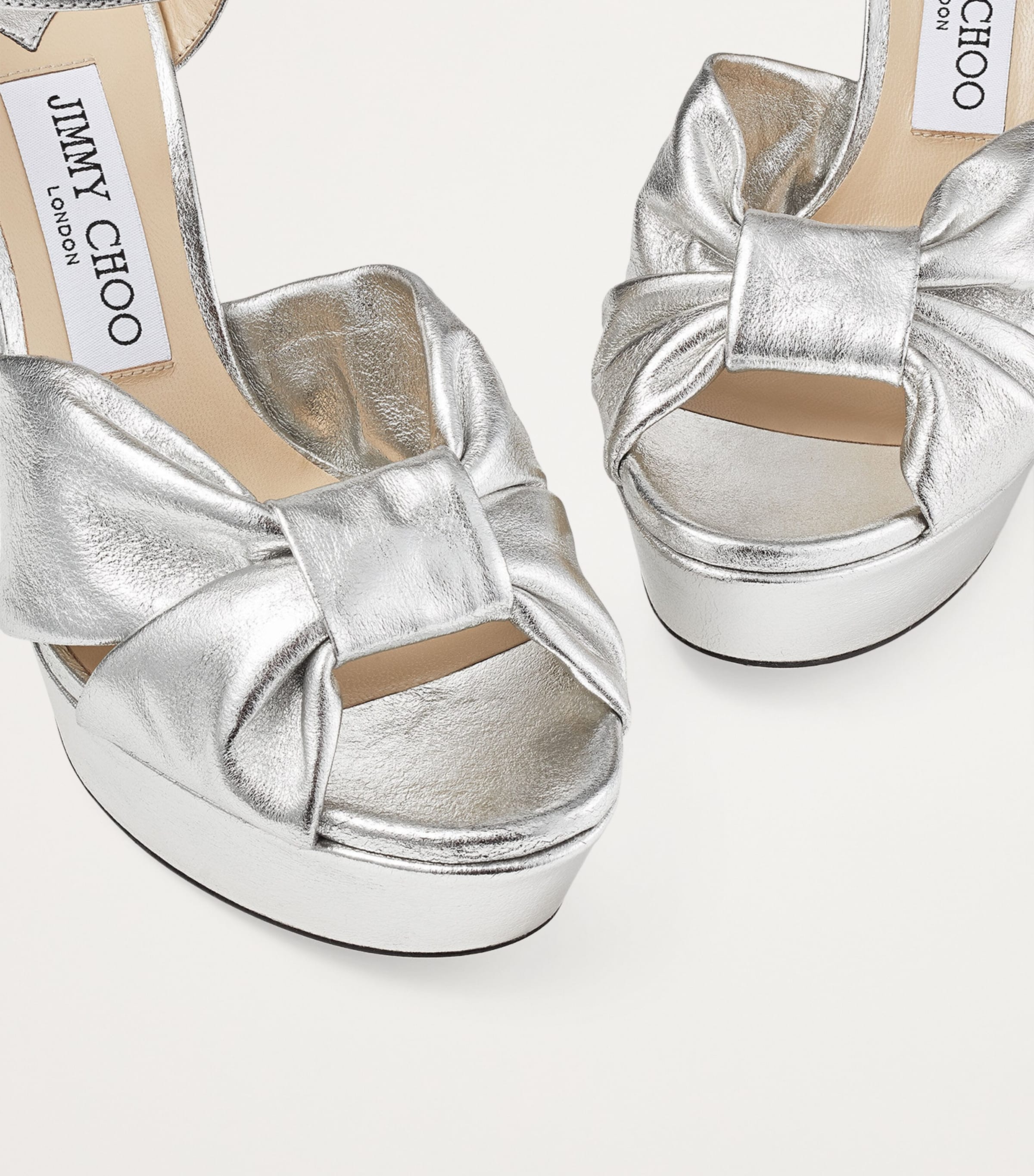 Heloise 120 Leather Sandals SILVER Image 6