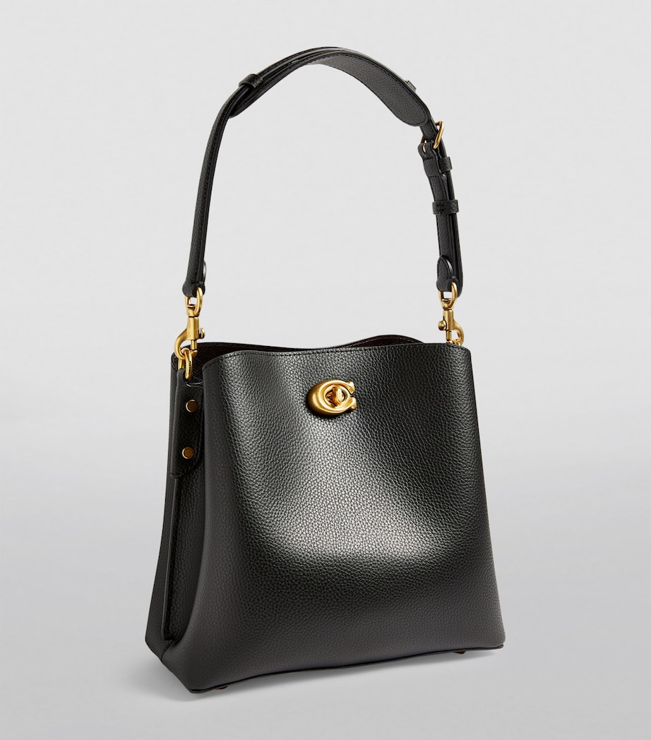 Coach Leather Willow Bucket Bag Black Image 3