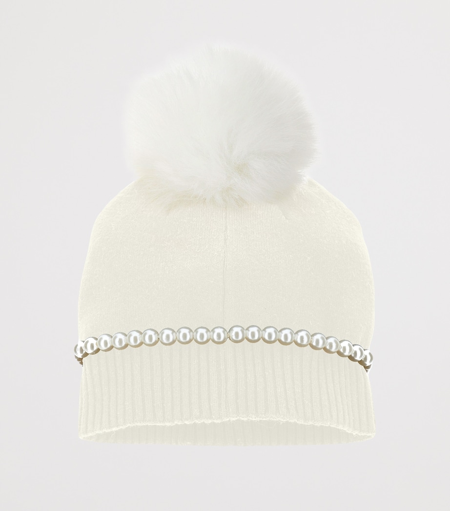 Wool-Cotton Embellished Beanie PANNA Image 2
