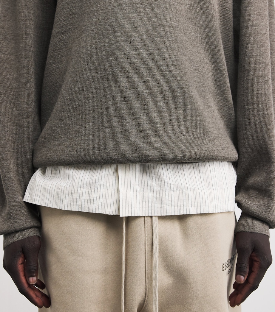 Merino Wool Sweater HOMESTEAD HEATHER Image 6