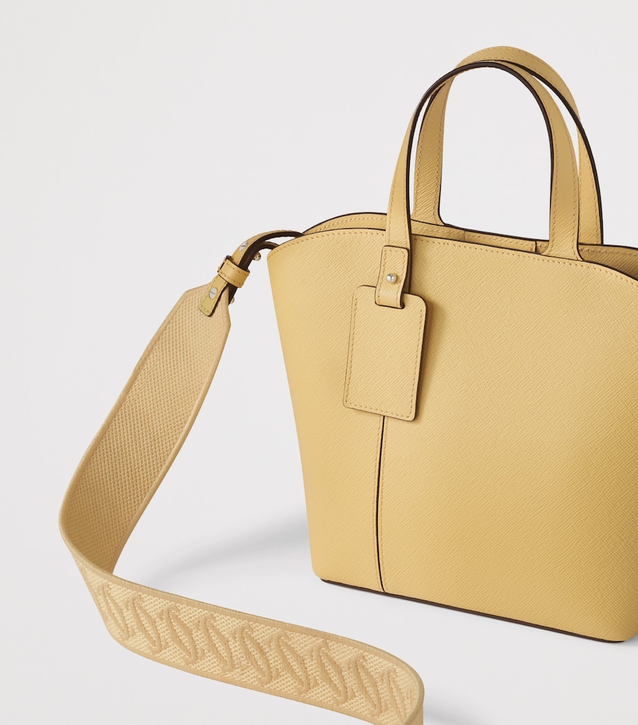 Mini Leather C de Cartier Tote Bag YELLOW MIMOSA Image 3