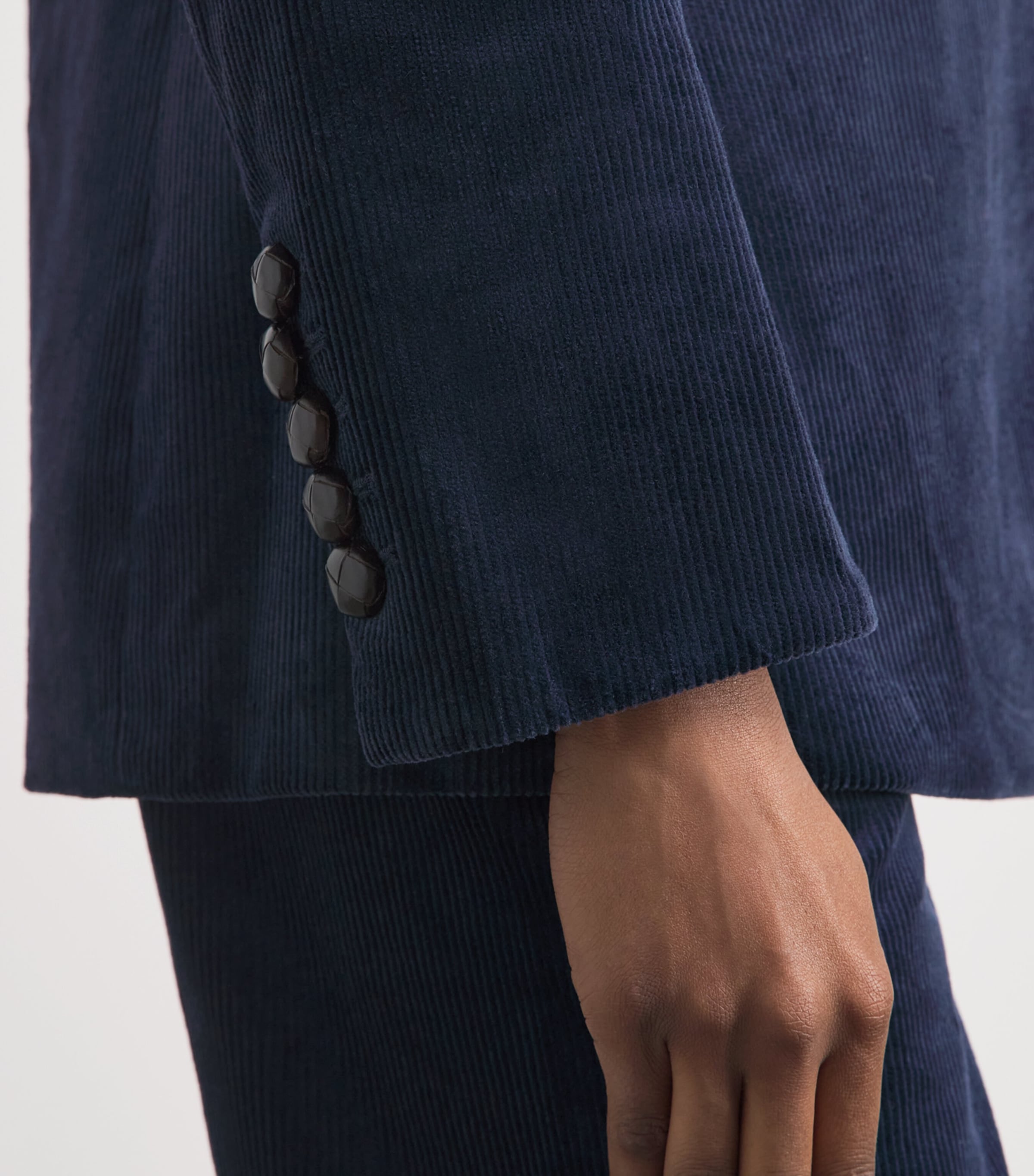 Veronica Beard Womens Corduroy Livvy Dickey Blazer Heritage Navy Image 3