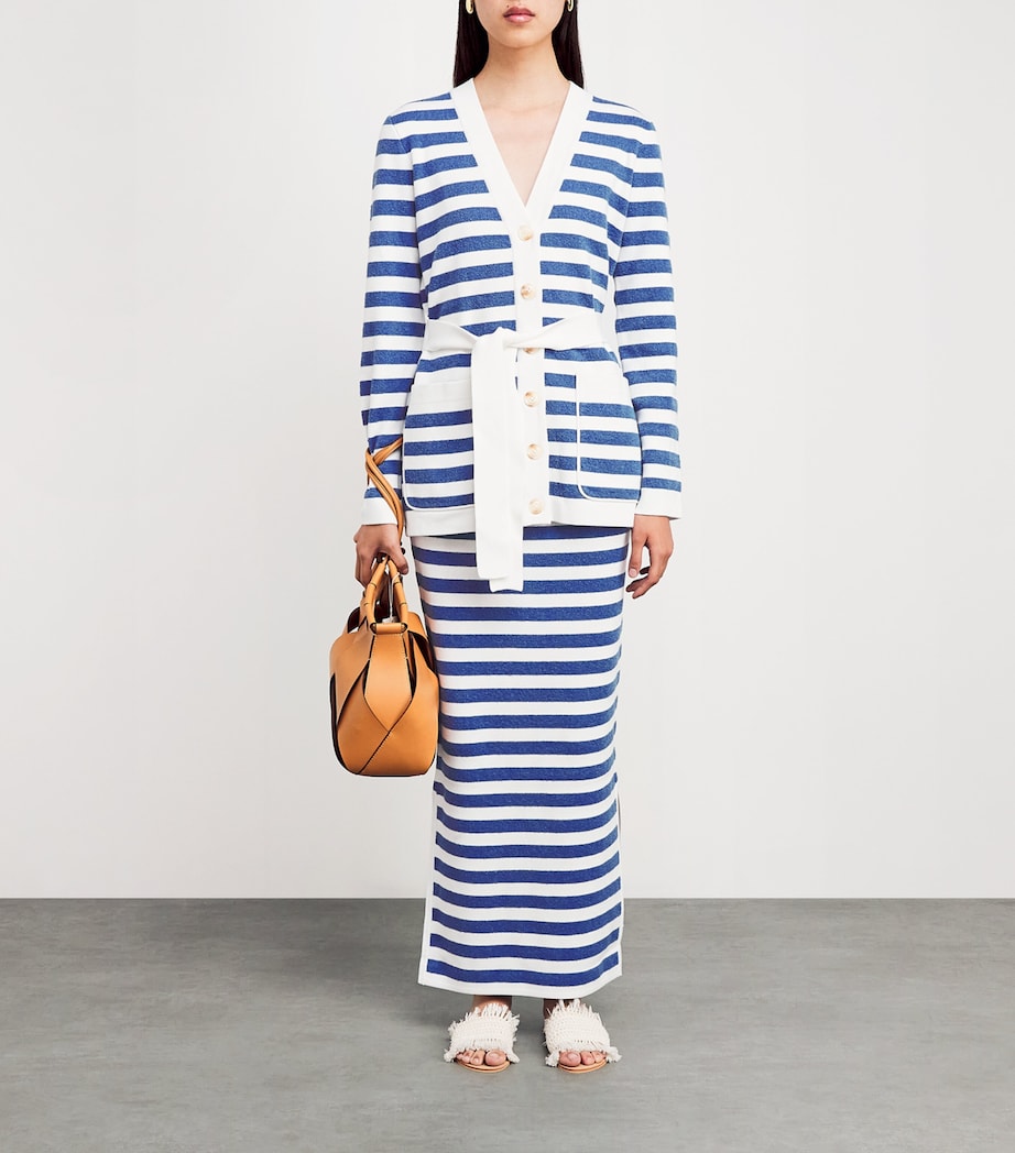 Stripe Ari Cardigan BLUE STRIPE Image 2