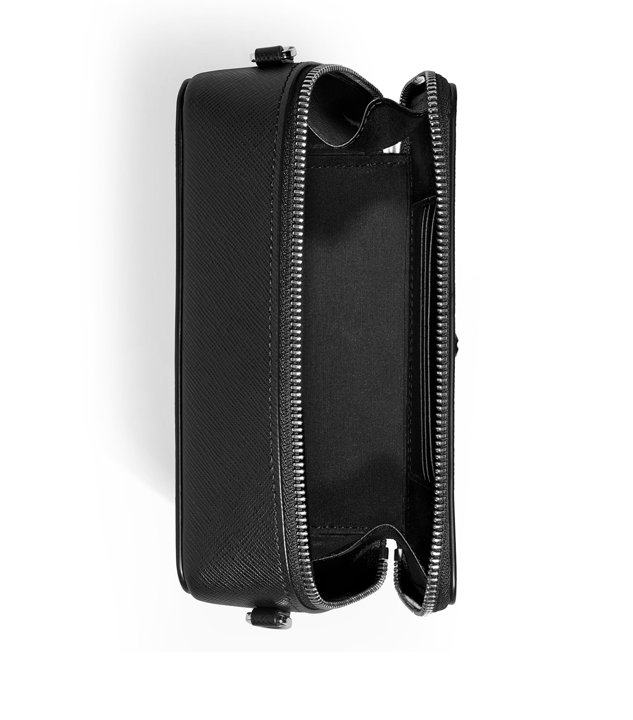 Leather Sartorial Travel Case BLACK Image 5