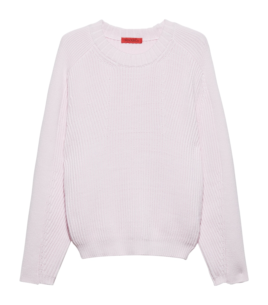 Wool Half-Zip Sweater PINK Image 1