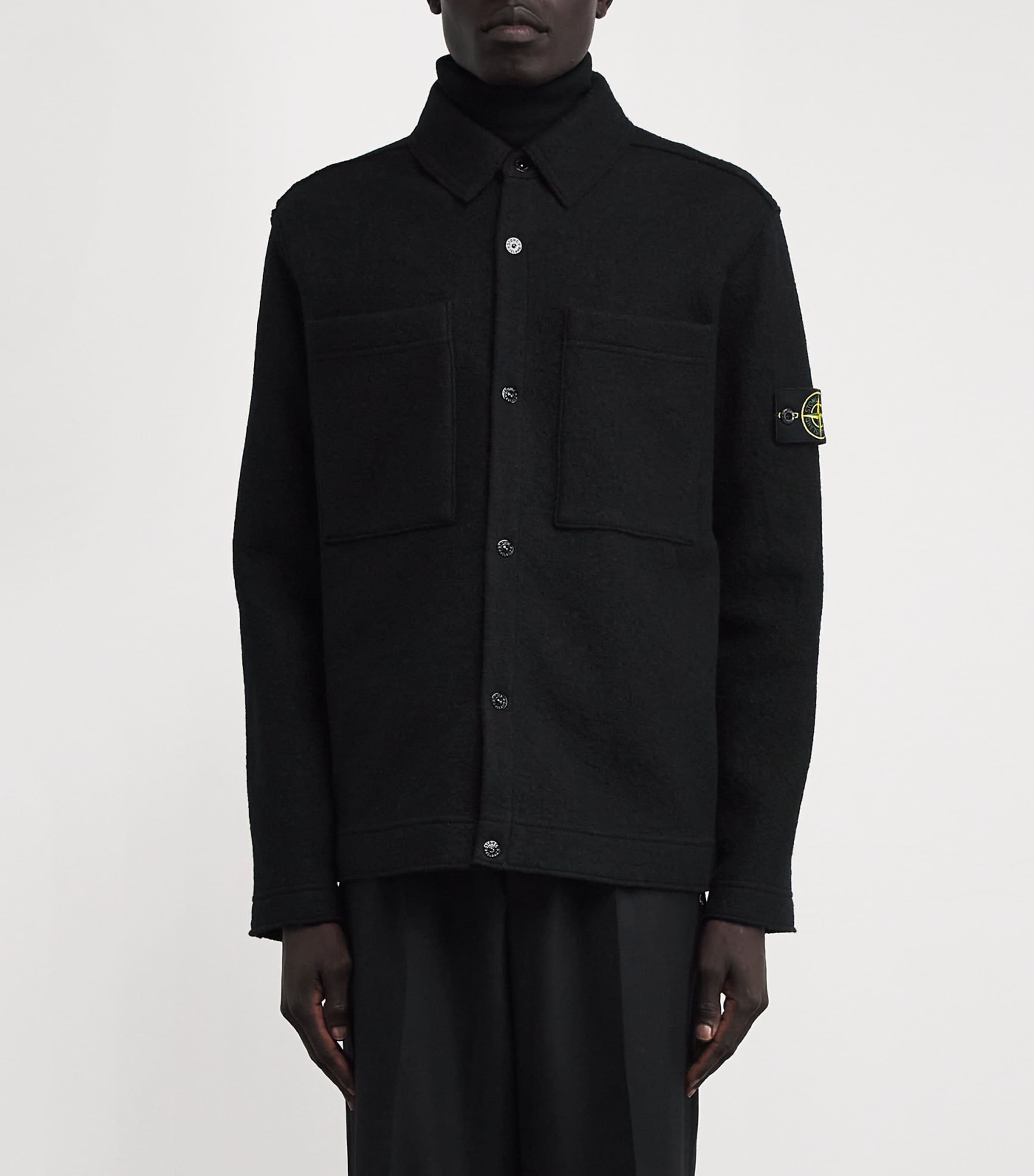 Virgin Wool Felt Overshirt V0029 Image 3