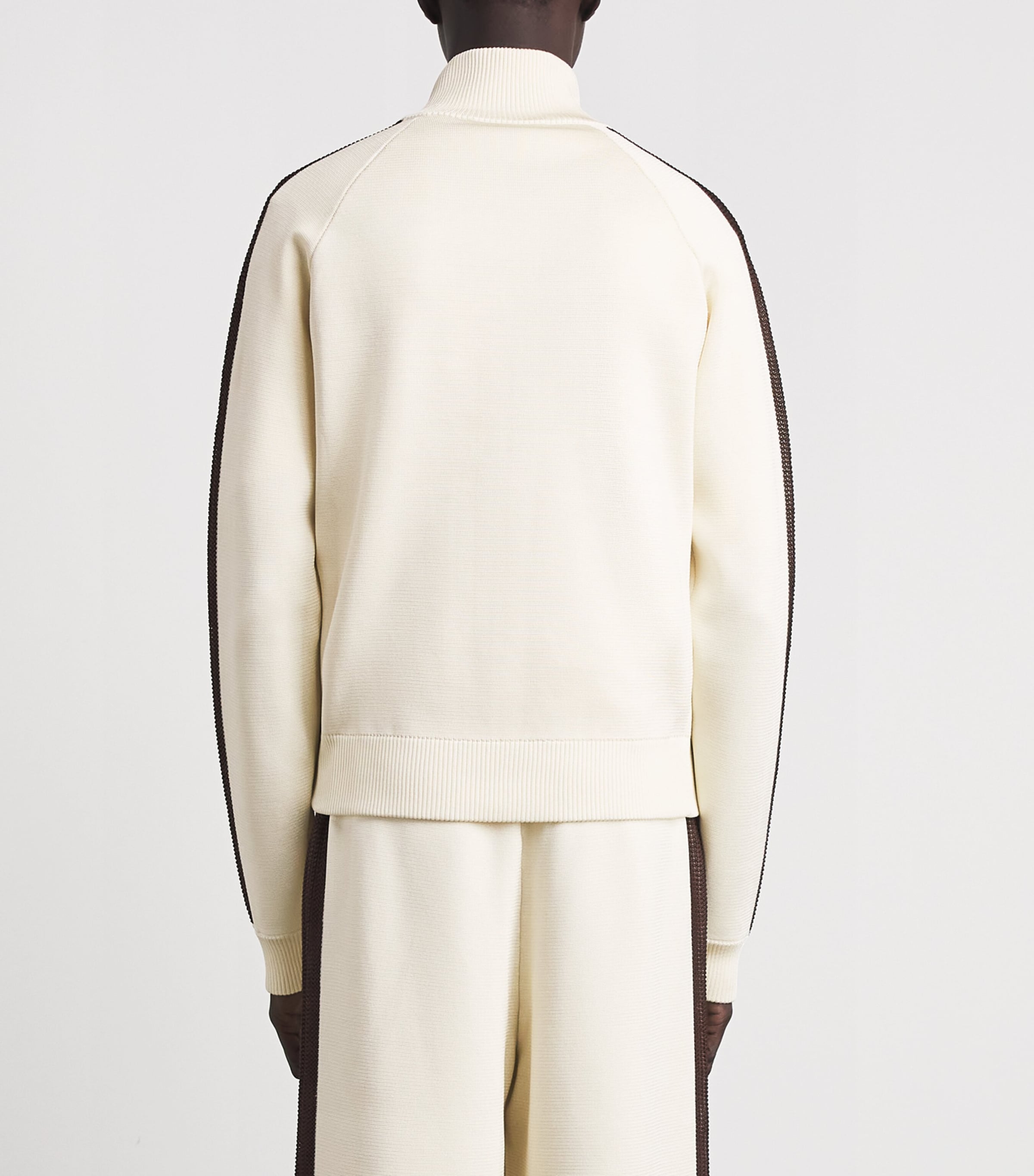 Wales Bonner Mens Knitted Tide Track Jacket Ivory Image 5