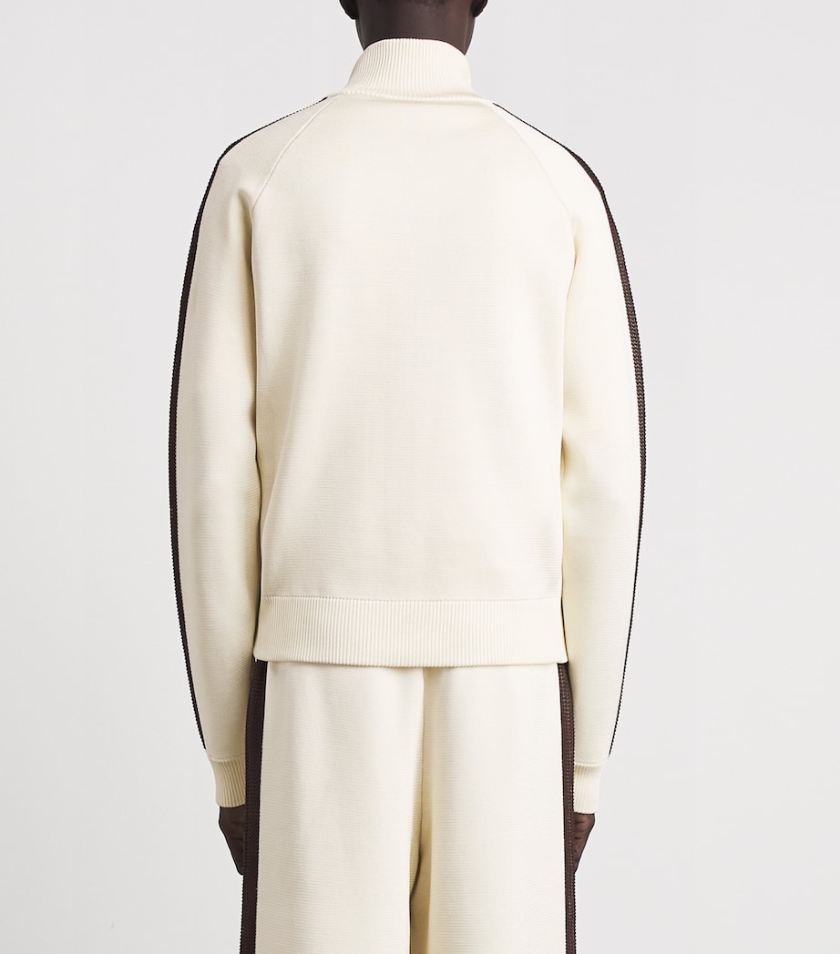 Wales Bonner Mens Knitted Tide Track Jacket Ivory Image 5