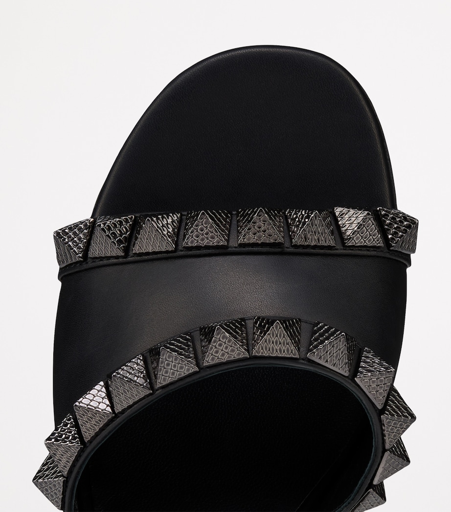 Pyraclou Embellished Heeled Mules 30 B439 Image 3