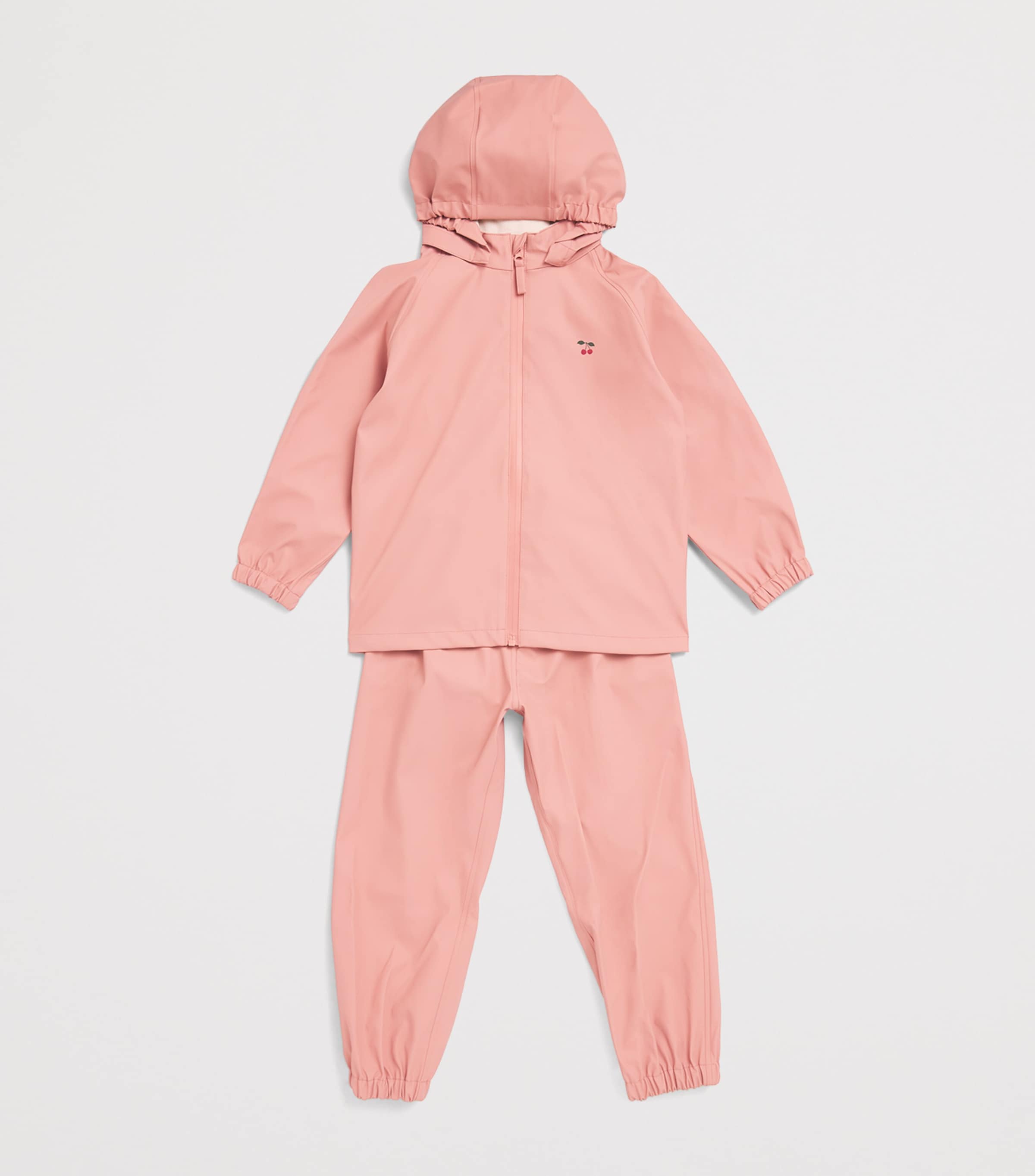 KONGES SLOJD Waterproof Plainy Rain Jacket and Trousers Set (2-10 Years) Brown Image 3