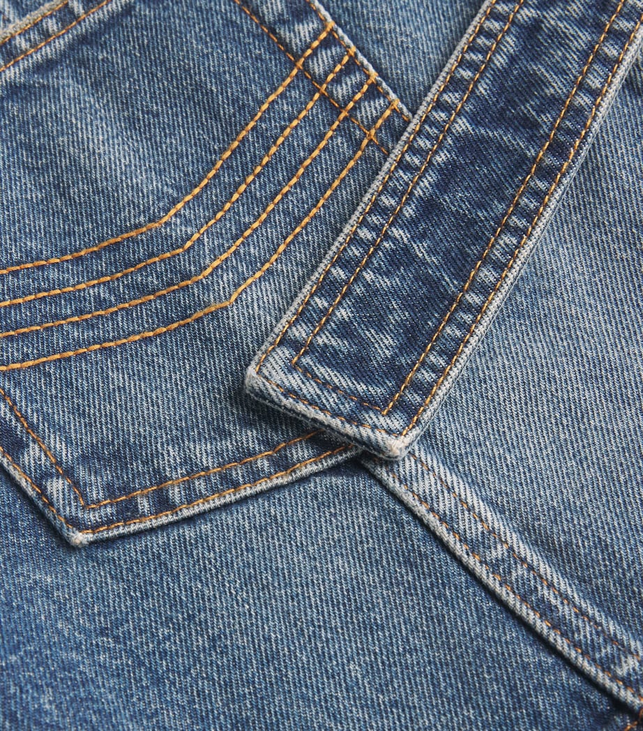 Denim Strap-Detail Mini Skirt 57-VINTAGEBLUE Image 5