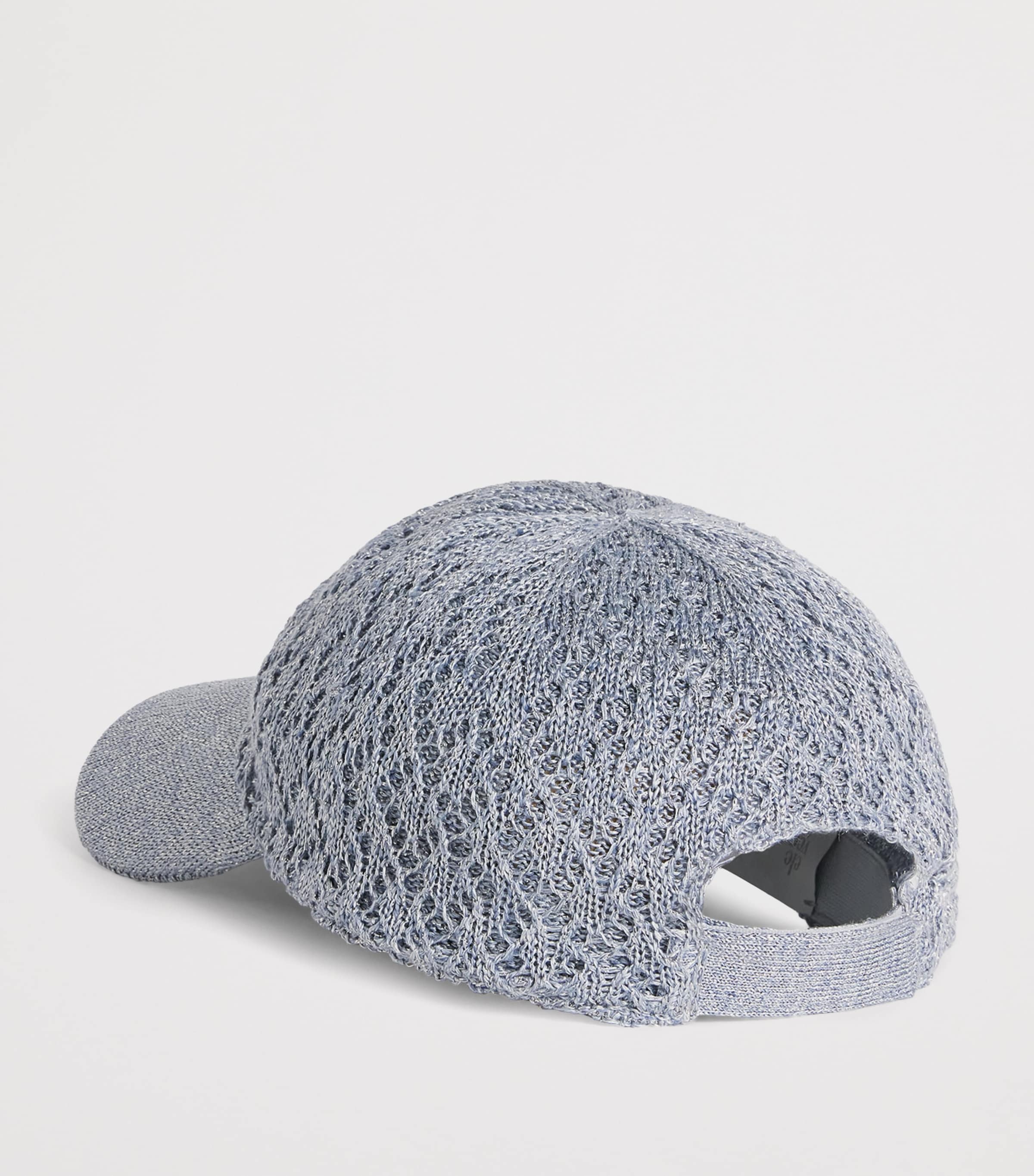 Eleventy Linen-Silk-Blend Baseball Cap Nuvola Image 3