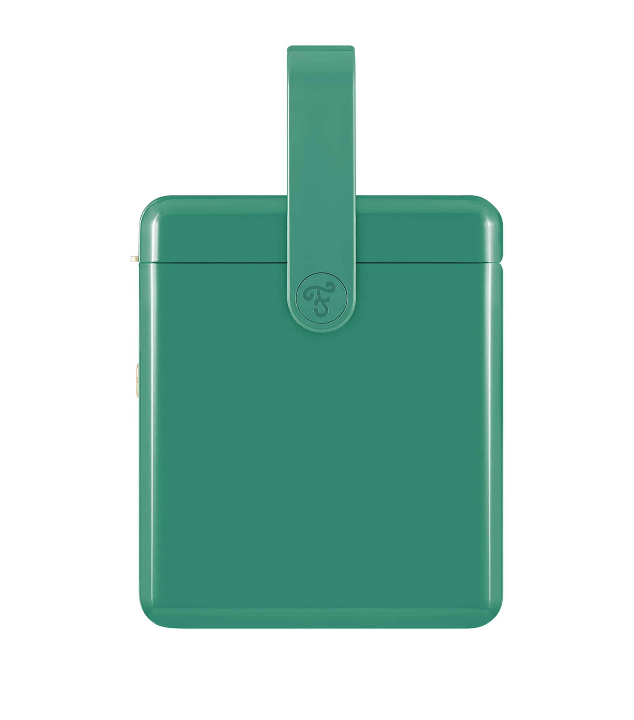 Mini Bar Cooler Box with Leather Sling (4L) GREEN Image 4