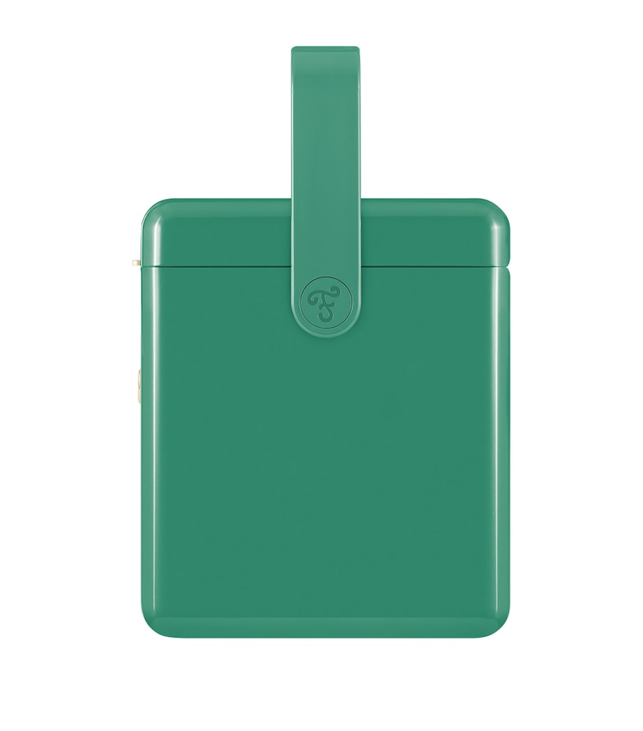 Mini Bar Cooler Box with Leather Sling (4L) GREEN Image 4