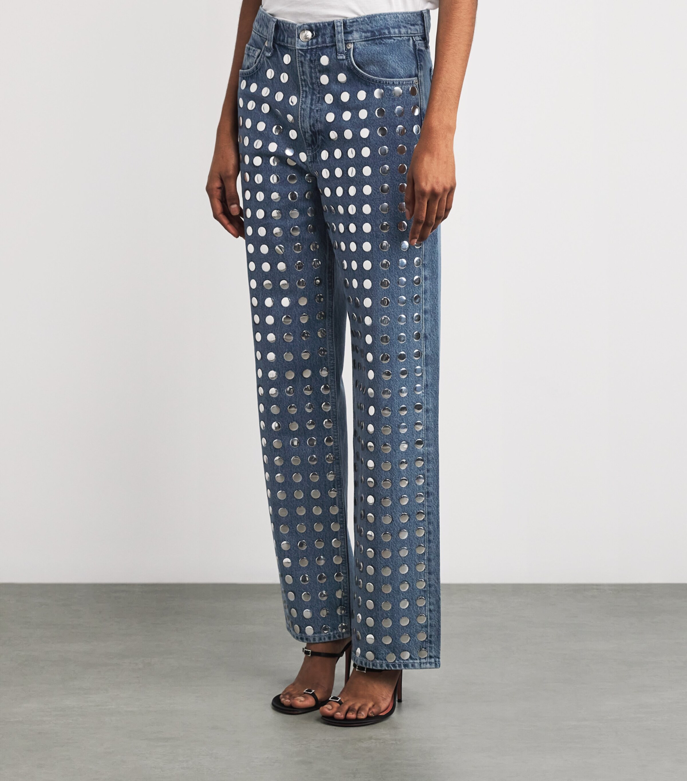 Studded Shea Straight Jeans KNGST Image 3